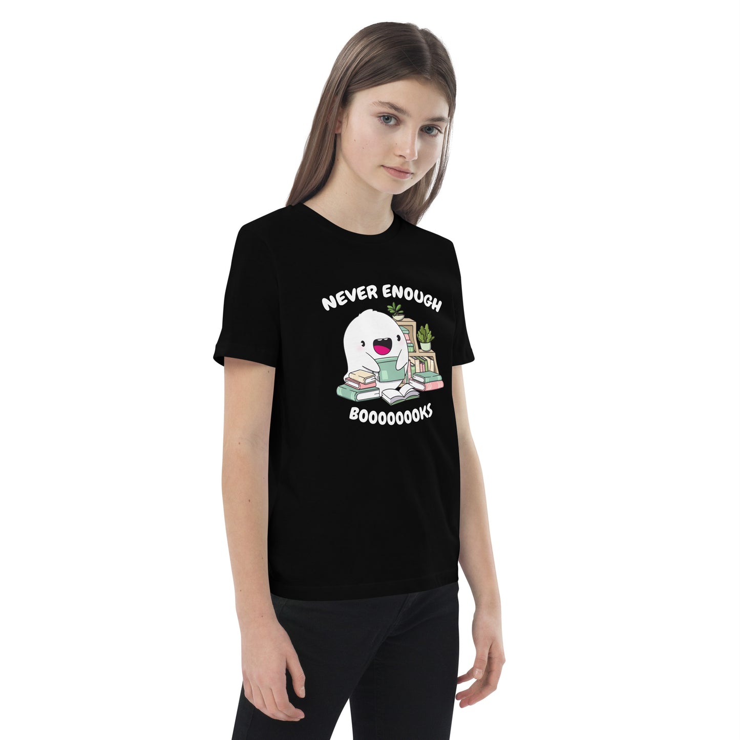 Organic cotton kids t-shirt - Never Enough Books