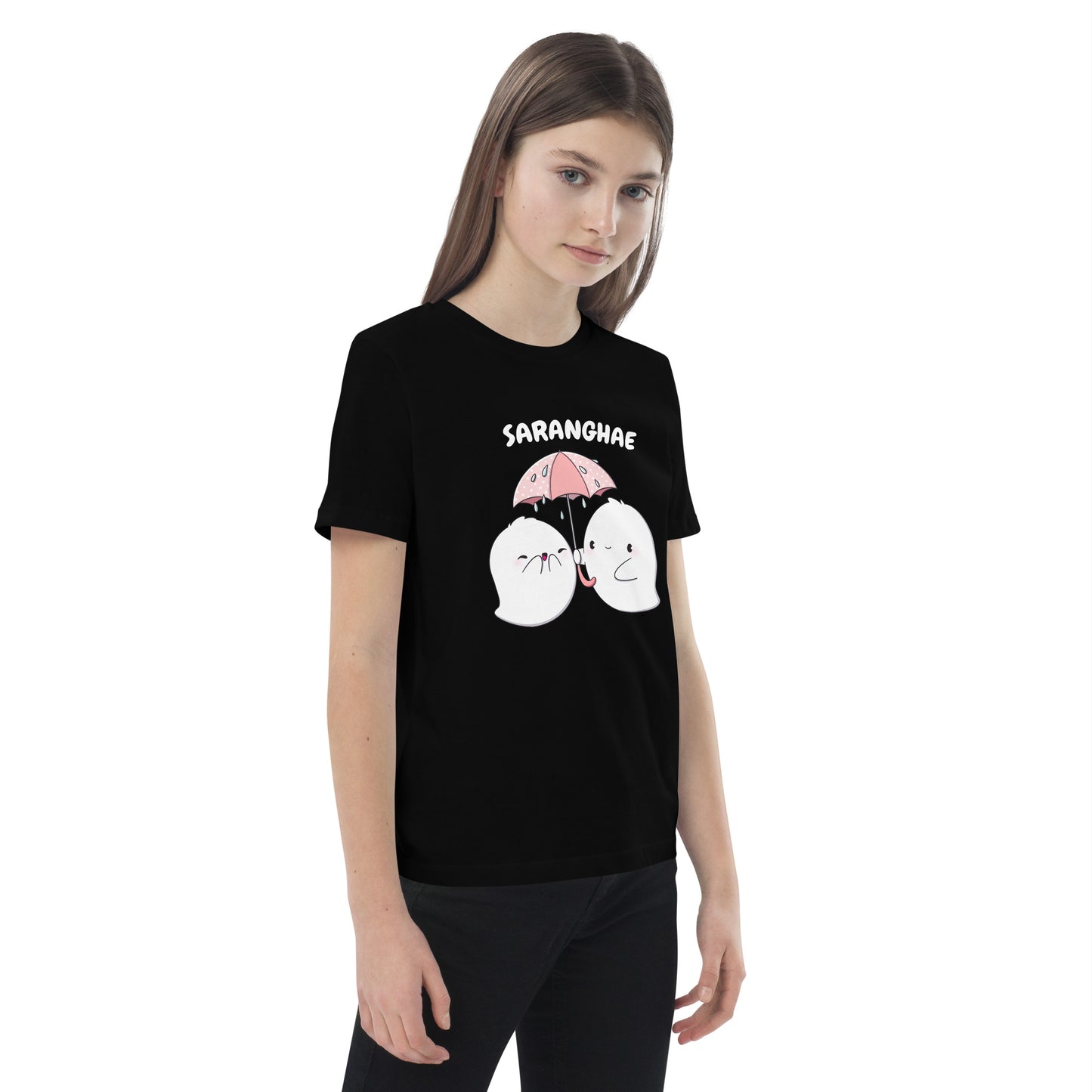 Organic cotton kids t-shirt - Saranghae