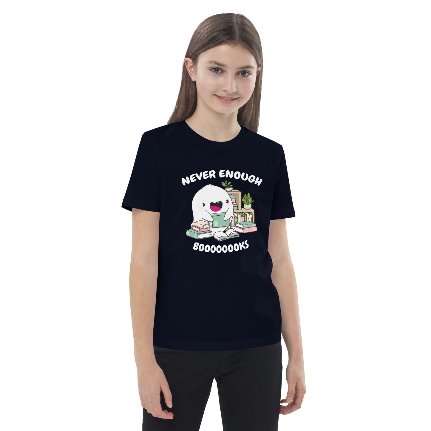 Organic cotton kids t-shirt - Never Enough Books