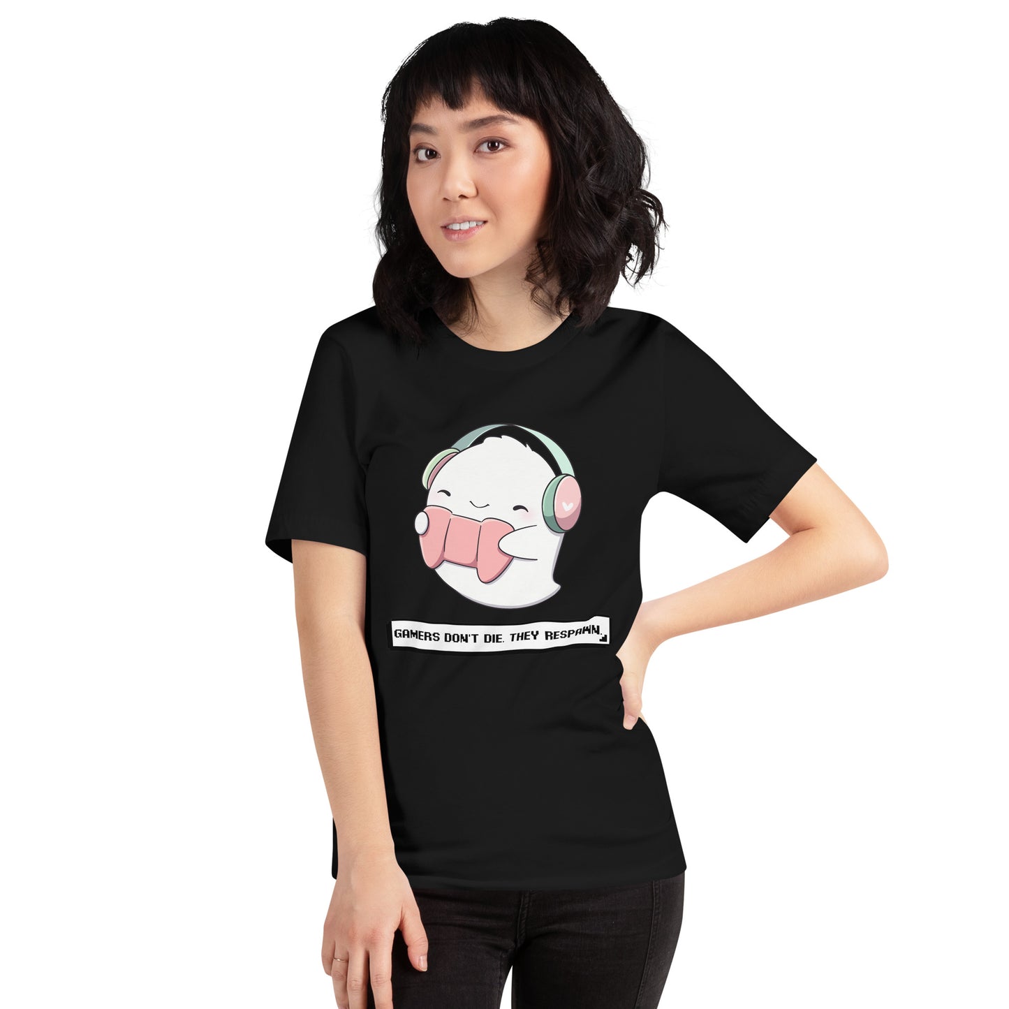 Unisex t-shirt - Gamers Don't Die They Respawn