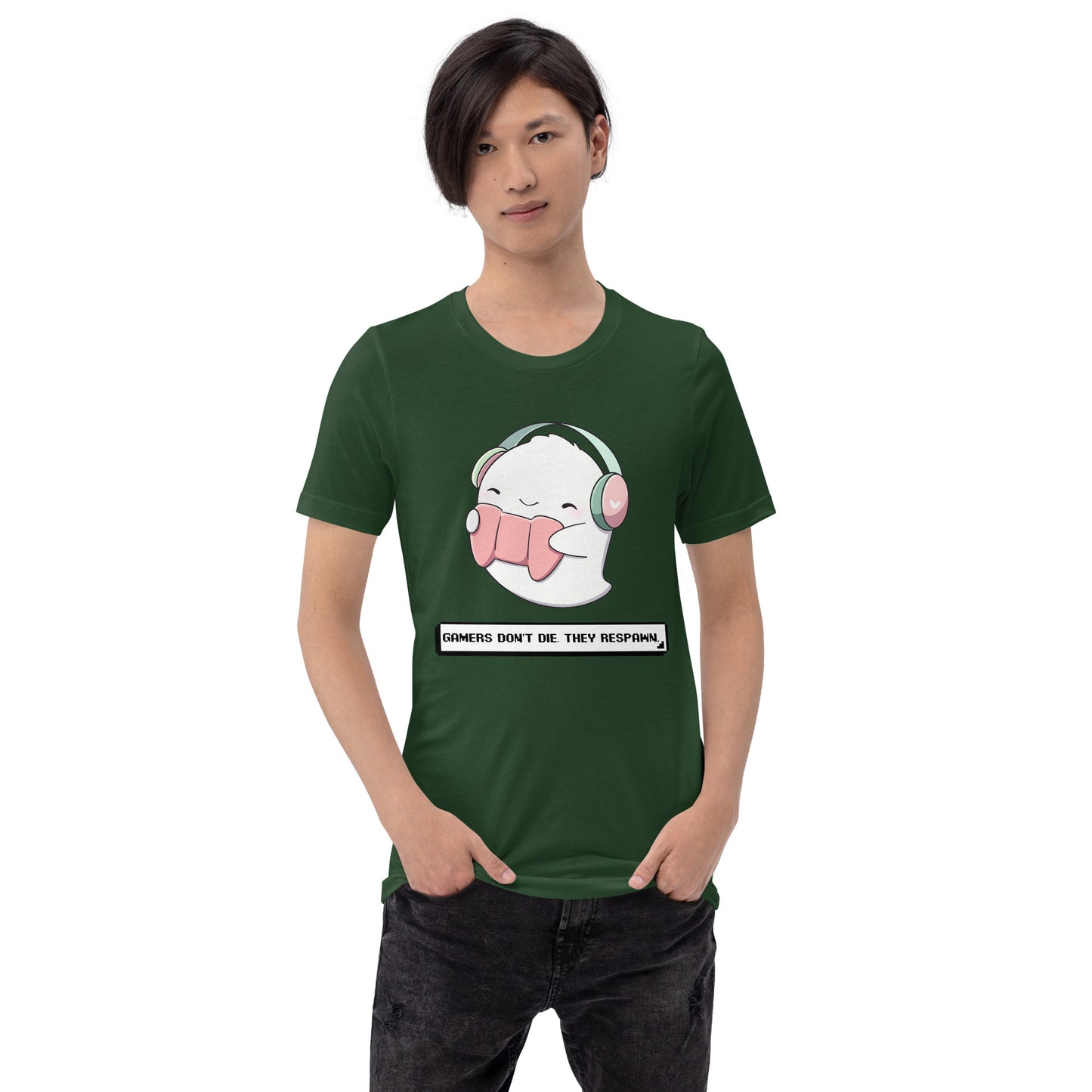 Unisex t-shirt - Gamers Don't Die They Respawn