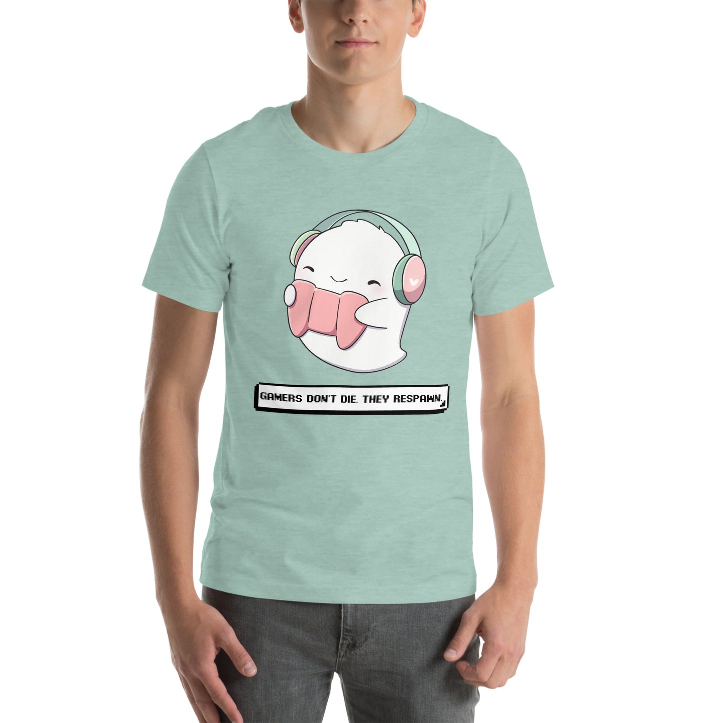 Unisex t-shirt - Gamers Don't Die They Respawn