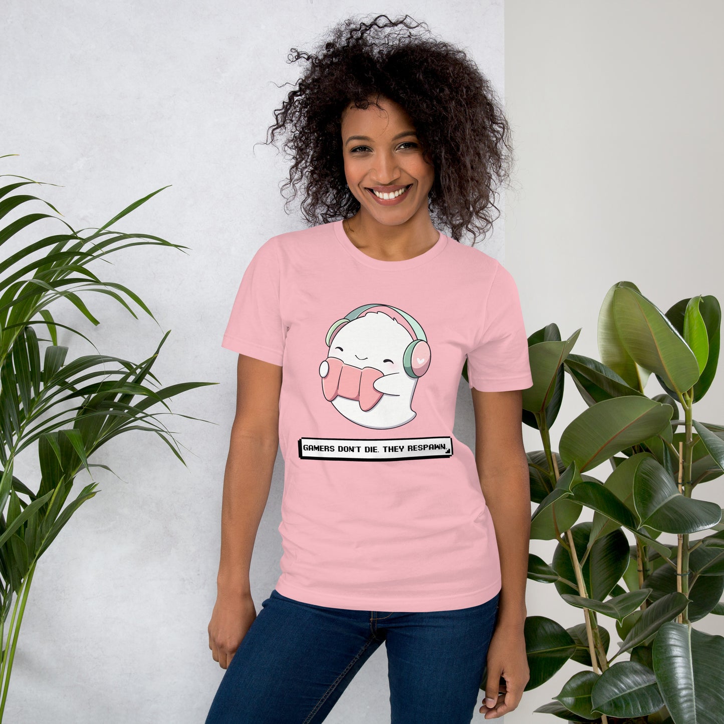 Unisex t-shirt - Gamers Don't Die They Respawn