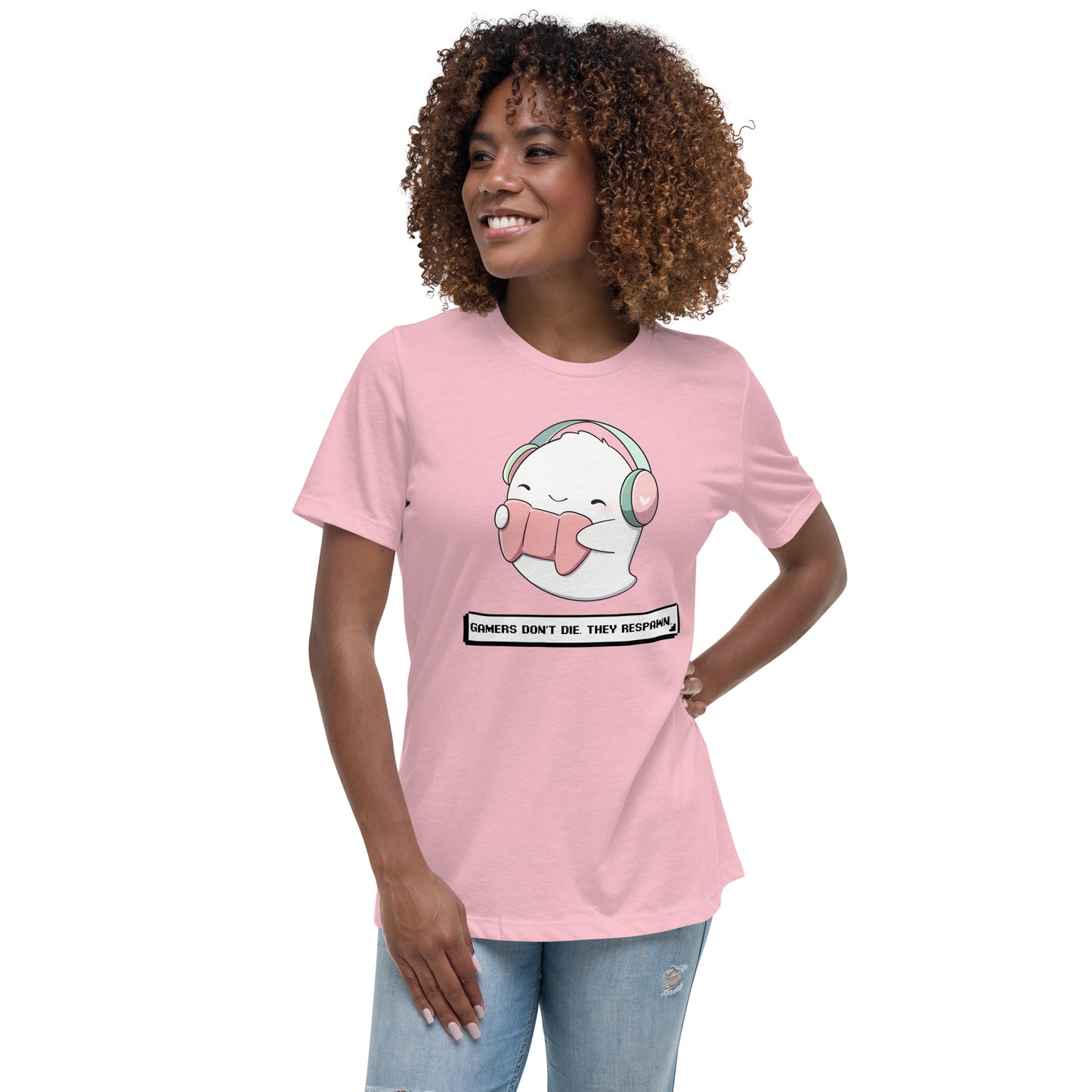 Women's Relaxed T-Shirt -  Gamers Don't Die They Respawn